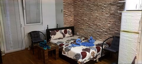 Bed, Living room, Photo of the whole room, Seating area, Bedroom