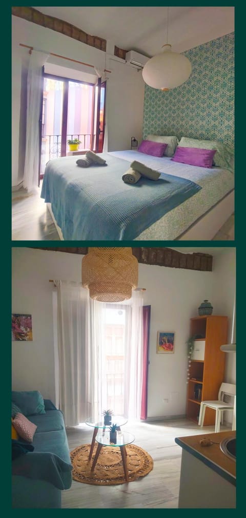 Bed, Living room, Photo of the whole room, Seating area, Bedroom
