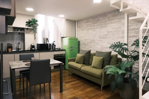 Kitchen or kitchenette, Living room, Dining area