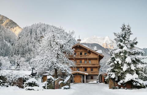 Property building, Winter, Mountain view