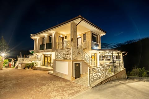 Property building, Night, Natural landscape, Parking