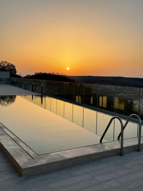 Swimming pool, Sunset