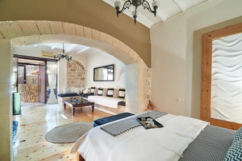 Property building, Living room, Bedroom