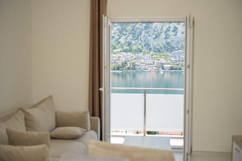 Living room, Seating area, Sea view