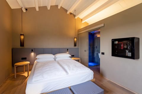 Bathroom, View (from property/room), Bedroom, furniture, minibar