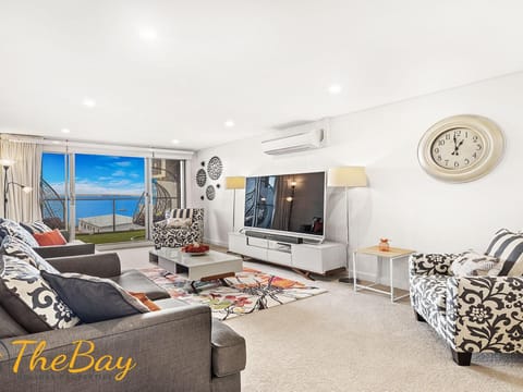 Living room, Seating area, Sea view