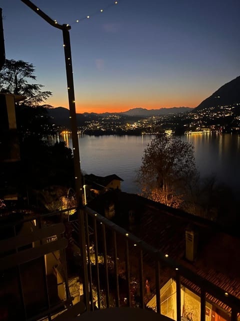 Nearby landmark, Night, Natural landscape, View (from property/room), Balcony/Terrace, Lake view, Mountain view, Sunrise, Sunset
