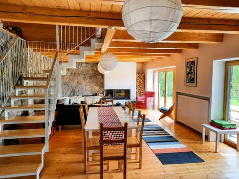 Living room, Seating area, Dining area