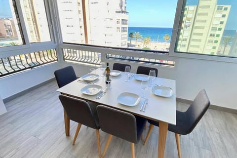 Dining area, Beach, Sea view