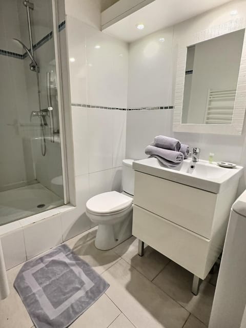 Shower, Toilet, Bathroom, towels