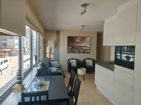 Living room, kitchen