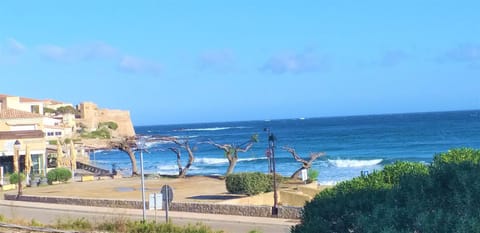 Studio standing classé meublé de tourisme avec terrasse vue mer " les pieds dans l'eau " à Algajola Apartment in Corsica