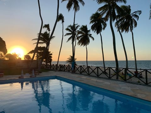 Swimming pool, Sunset