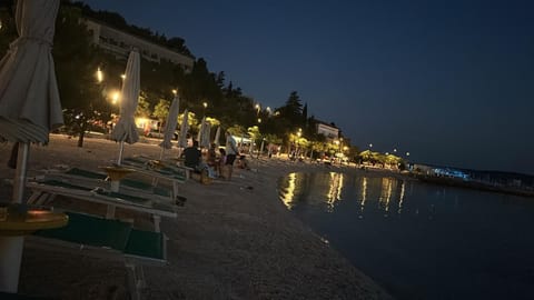 Night, Beach, Sea view