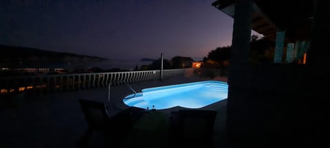 Pool view, Swimming pool, Sunset