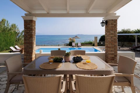 Beachfront Villa Victoras - With private beach Villa in Corfu, Greece