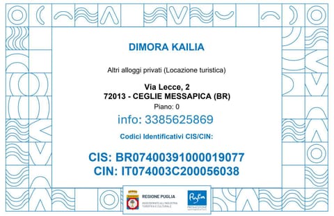 Dimora Kailia House in Ceglie Messapica