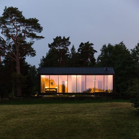 Property building, Night, Natural landscape, Garden, Garden view