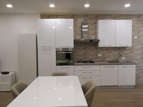 Kitchen or kitchenette, dishwasher, oven, stove