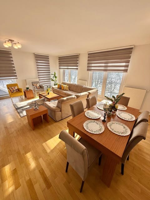 Living room, Seating area, Dining area