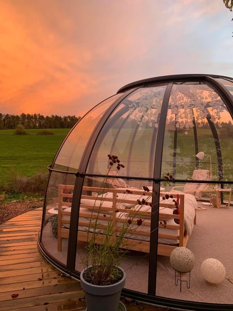 Au Clair de ma Bulle Luxury tent in Wallonia, Belgium