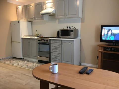 Kitchen or kitchenette, minibar