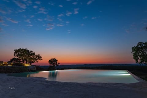 Swimming pool, Sunset