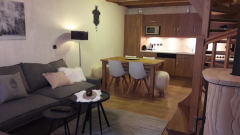 Kitchen or kitchenette, Living room, Dining area