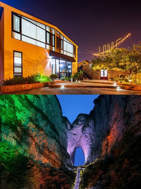Property building, Nearby landmark, Night, Natural landscape