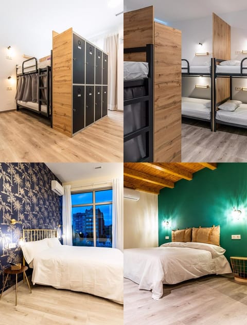 Bed, Photo of the whole room, Bedroom, bunk bed, wardrobe