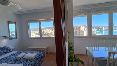 Bed, View (from property/room), Living room, Bedroom, City view, Landmark view, Mountain view, Sea view, Street view