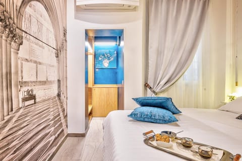 Bed, Bedroom, air conditioner