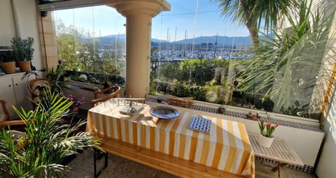 Patio, View (from property/room), Mountain view, Sea view