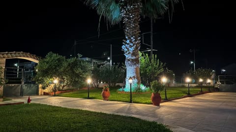 Night, Natural landscape, Garden, Garden view