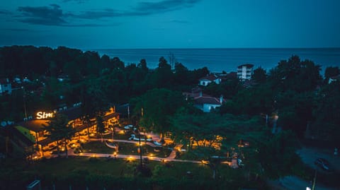 Night, Natural landscape, Bird's eye view