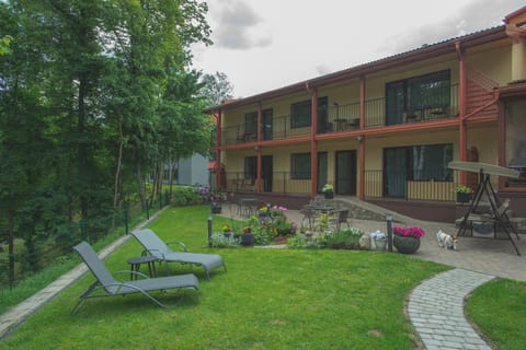 Property building, Patio, Garden view, sunbed