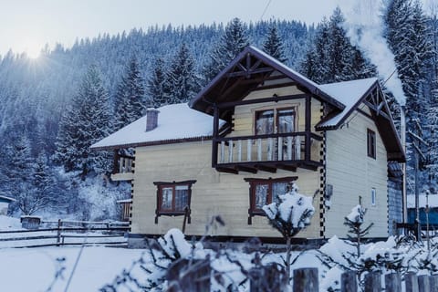 Property building, Day, Natural landscape, Winter, Mountain view