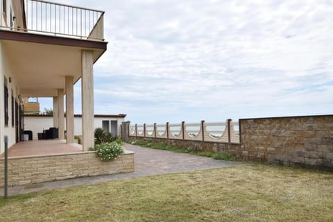Property building, Patio, Day, Natural landscape, Garden, View (from property/room), Balcony/Terrace, Sea view