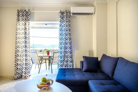 Living room, Seating area, Sea view