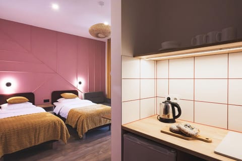 Kitchen or kitchenette, Bedroom