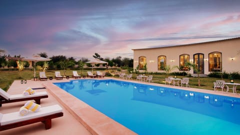 Seating area, On site, Pool view, Swimming pool, Sunrise, Sunset
