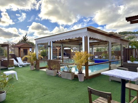 Garden, Pool view, Swimming pool, sunbed