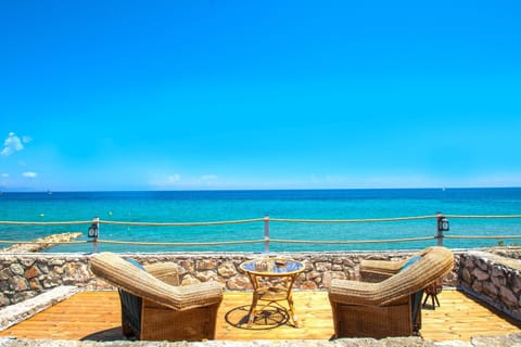 Natural landscape, Seating area, Sea view