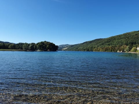 Nearby landmark, Natural landscape, Beach, Mountain view