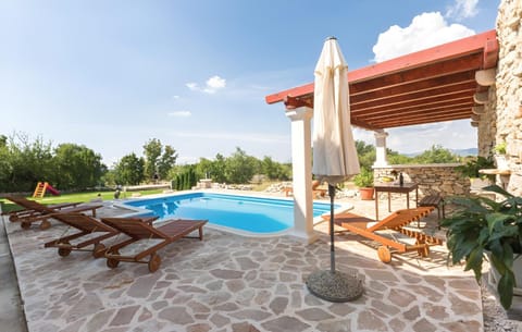Pool view, sunbed