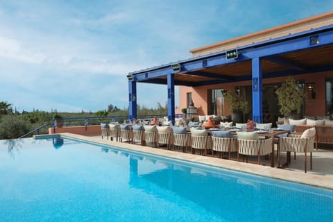 Patio, Dining area, Garden view, Swimming pool, Meals