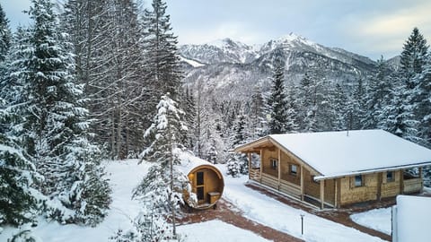 Property building, Winter, Sauna