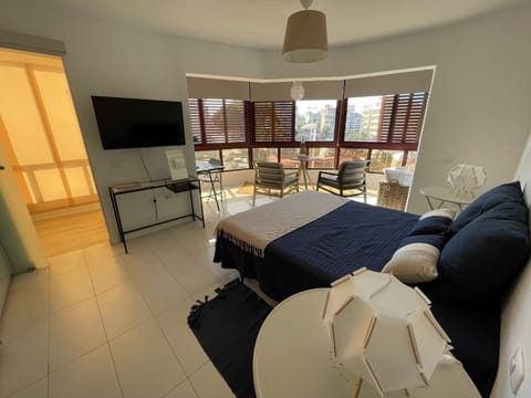 Bed, Bedroom, Sea view