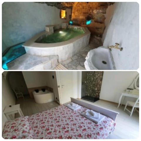 Bed, Natural landscape, Hot Tub, Hot Tub, Massage, Sauna, Bathroom, Spa and wellness centre/facilities, Photo of the whole room, Bedroom, Pool view, Swimming pool, Quiet street view, Bath, towels