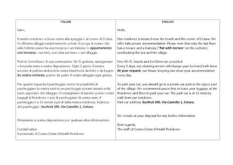 Cetara Costa d'Amalfi Residence Apartment in Cetara